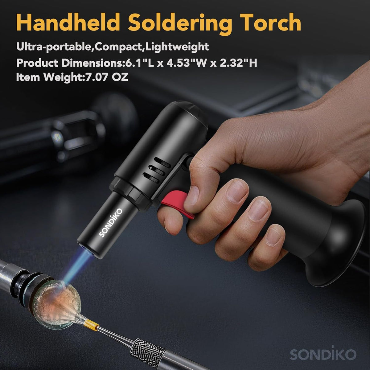 10g gas capacity delivering 20–50 minutes of burn time per refill