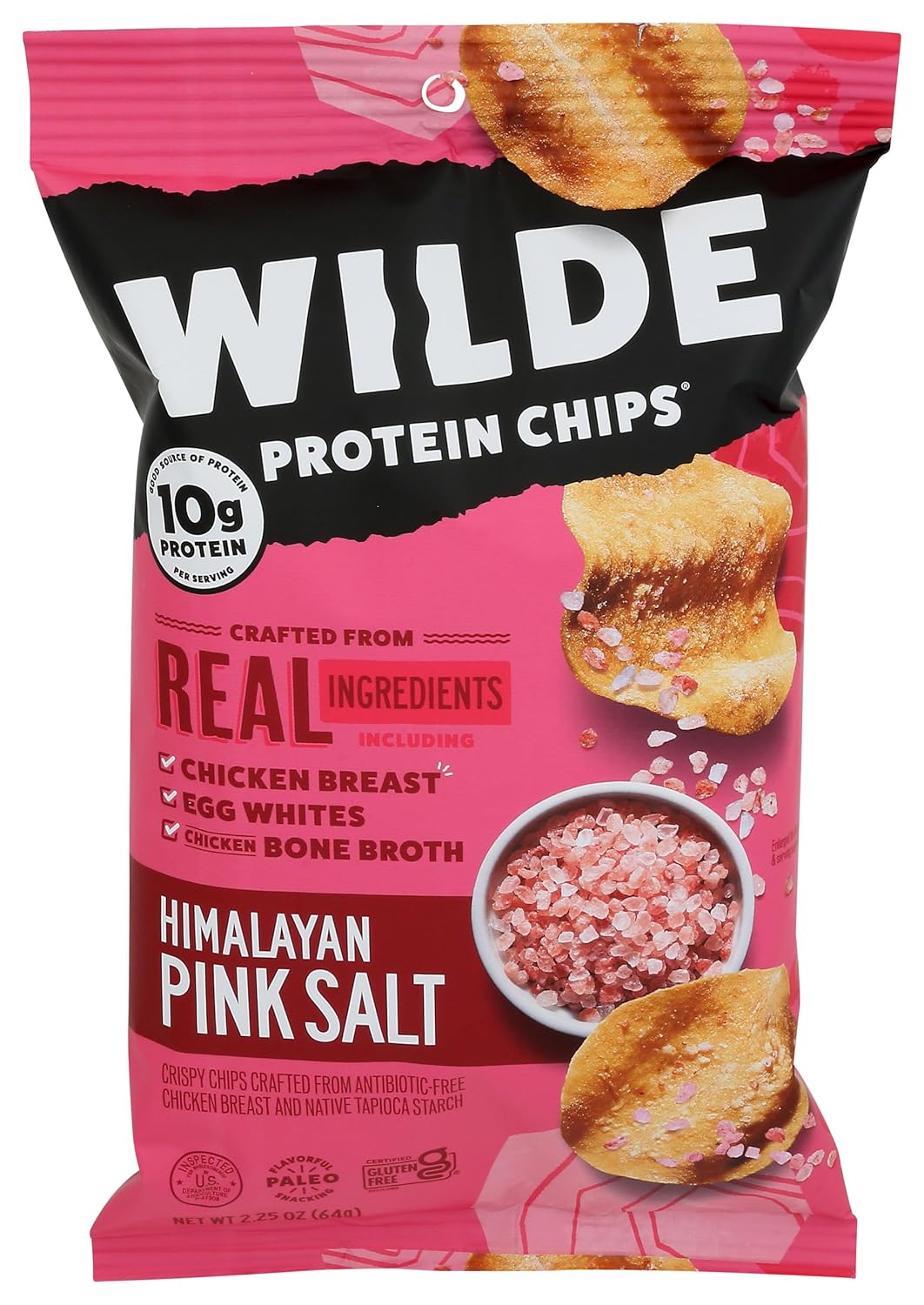 10g protein per serving from 100% natural chicken breast