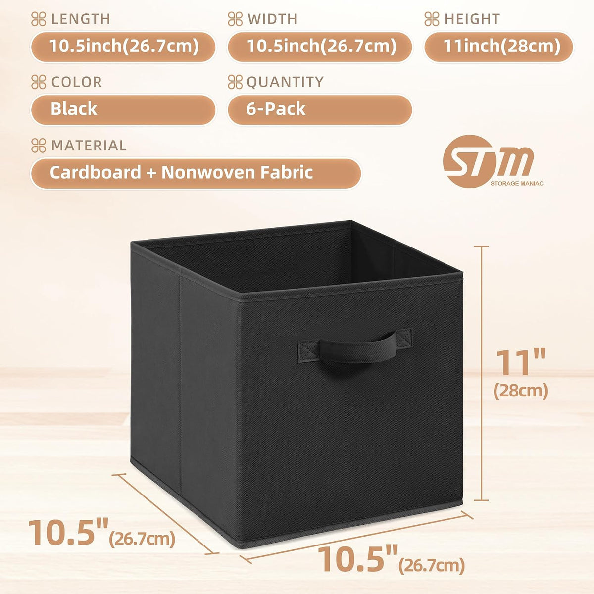11 lb load capacity per cube