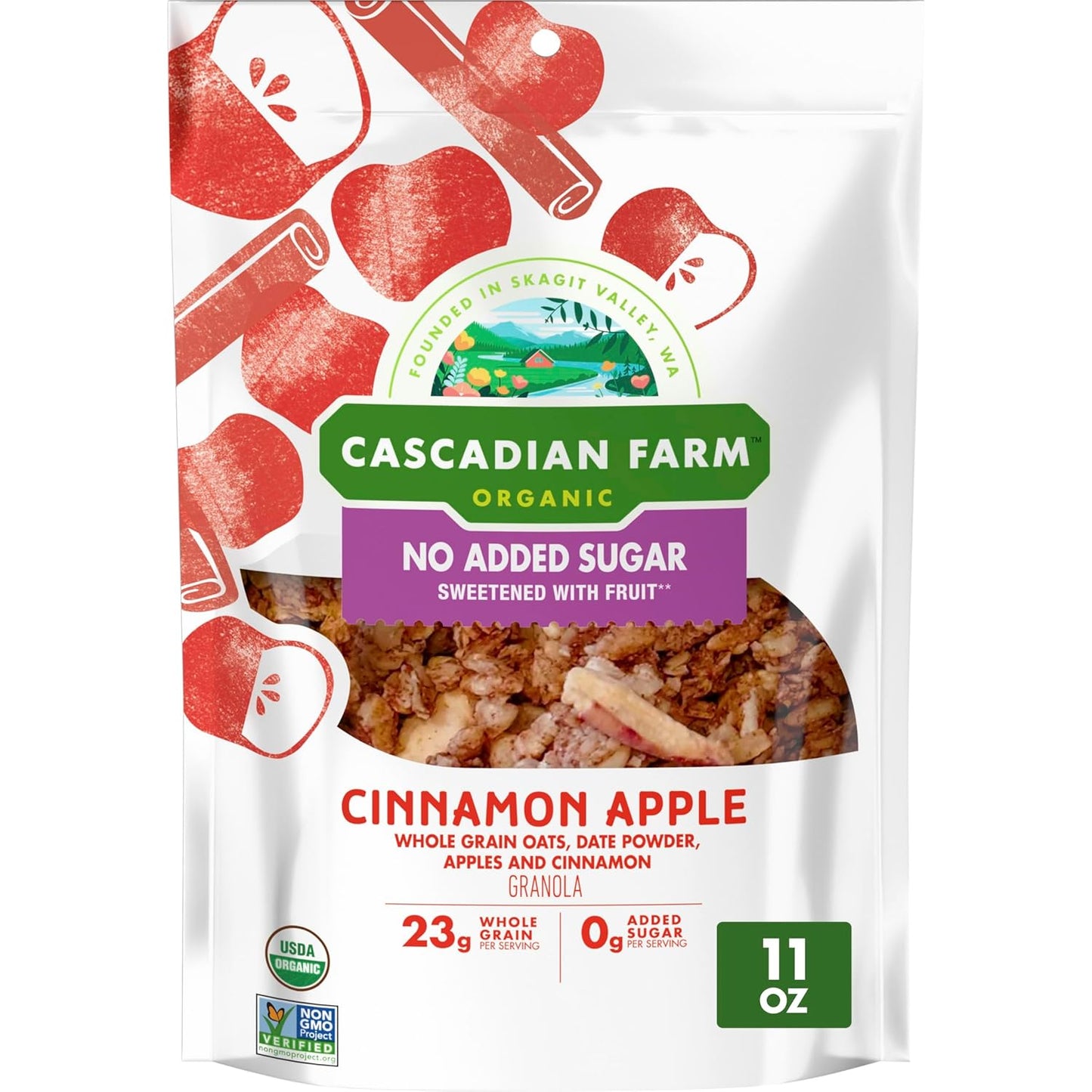 11 oz resealable stand-up pouch for freshness and easy storage