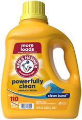 ARM & HAMMER Clean Burst Concentrated Laundry Detergent for Uncluttered Laundry Rooms, One Bottle Solution