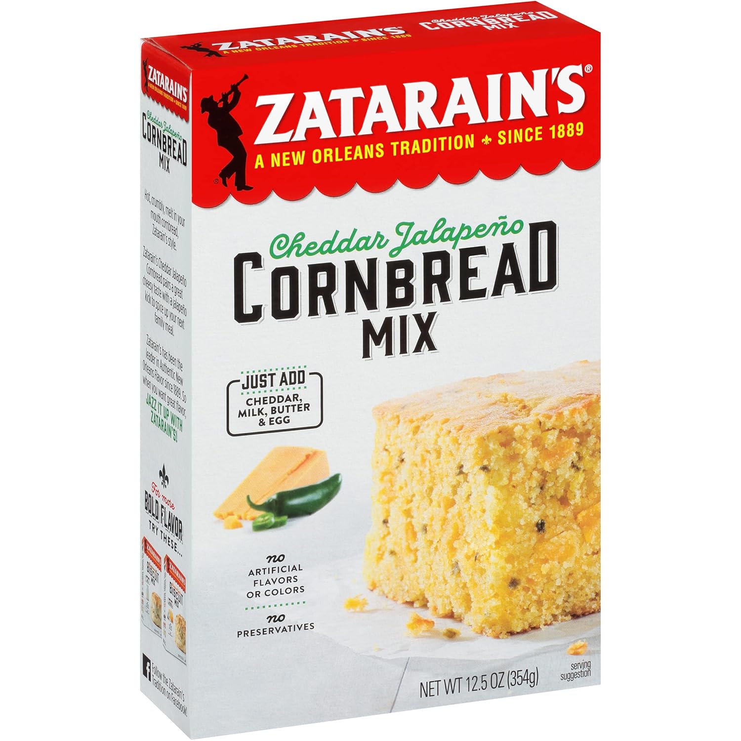 12.5 oz dry mix yielding one 8-inch cornbread pan or 12 corn muffins