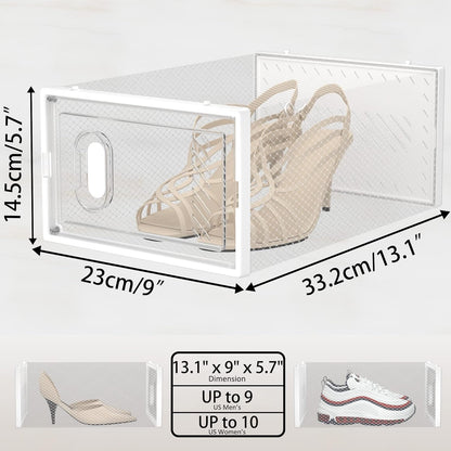 12-box set with 35 lb per-box load capacity, available in white (large/xx-large) and black (large)