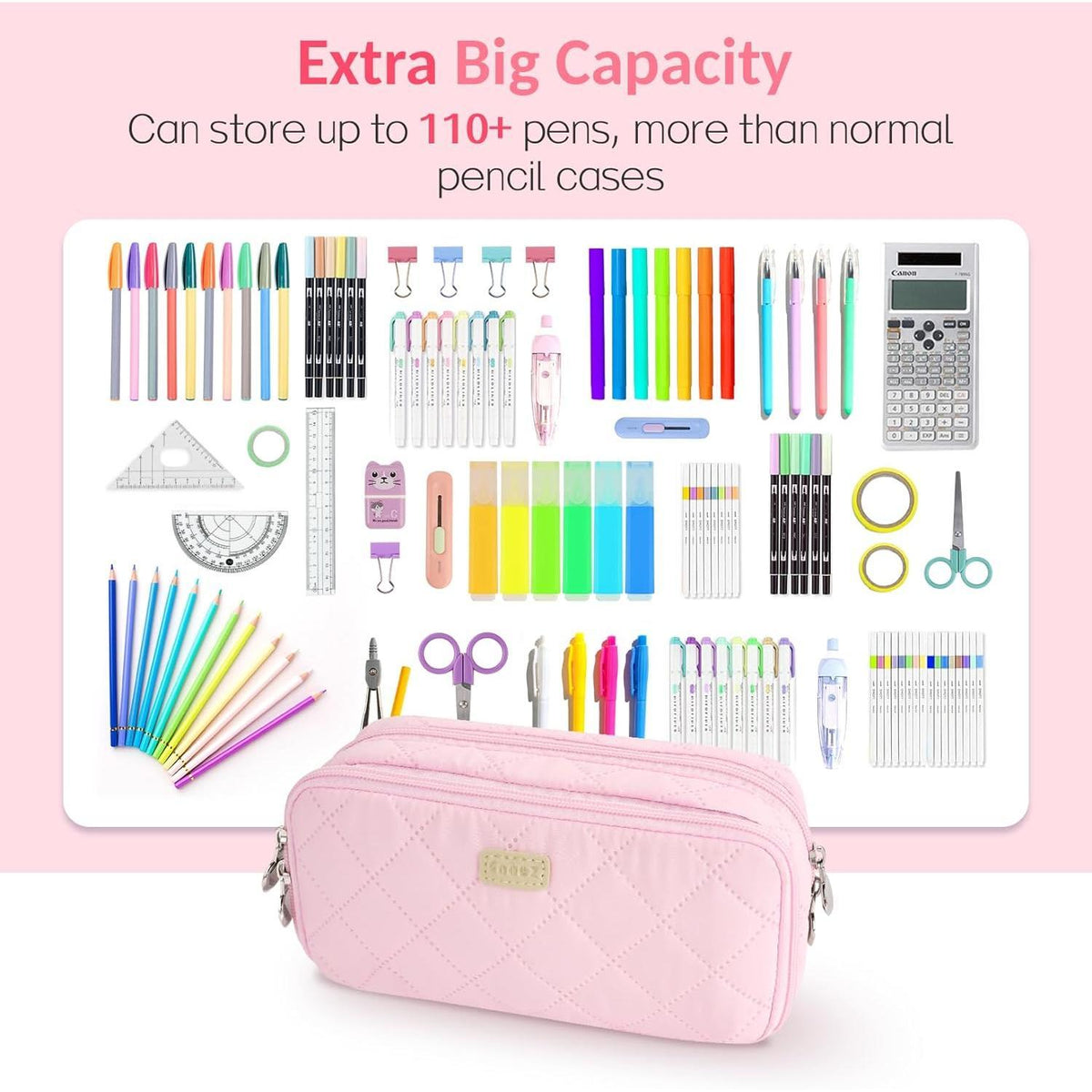 12 color variants (beige, black, pink, purple, blue, dark blue, green, blush, gray, light blue, rose pink, light gray) covering neutral and playful palettes