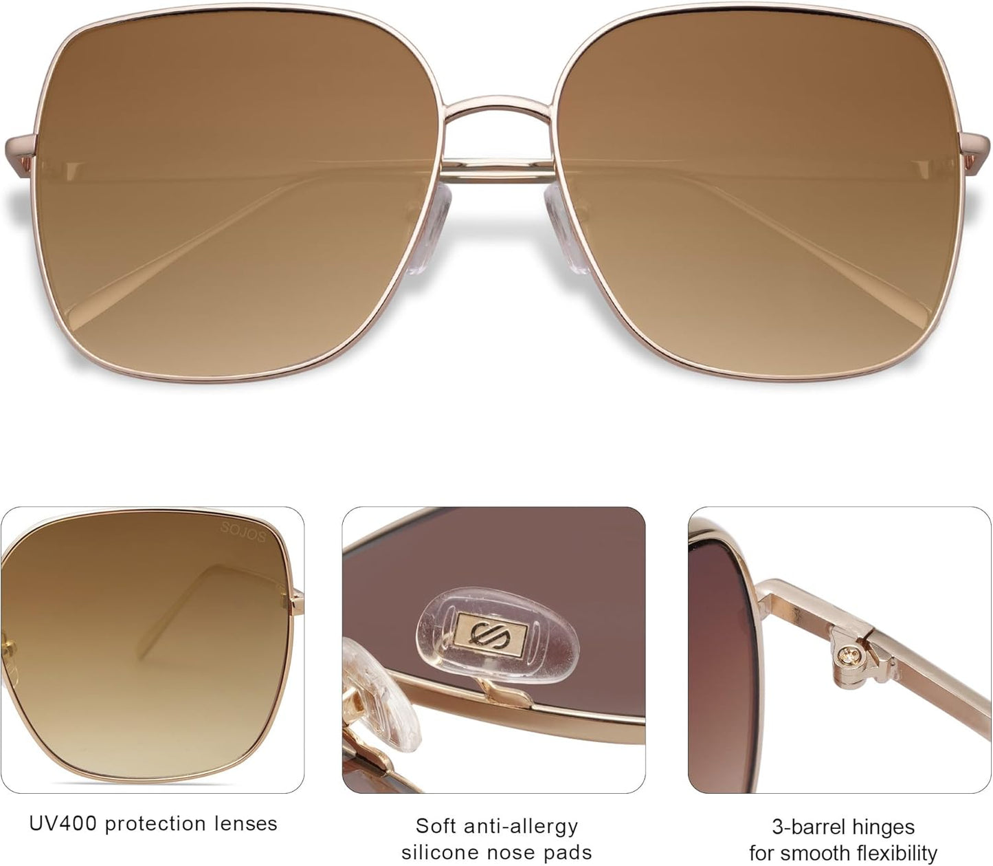 12 color variants including bright gold, silver, dark black, rose gold, brown tortoise, matte black, and light gun