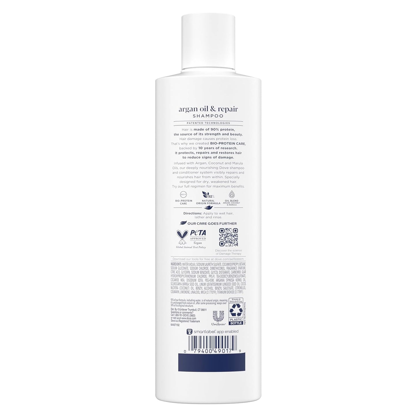 12 fl oz liquid shampoo bottle