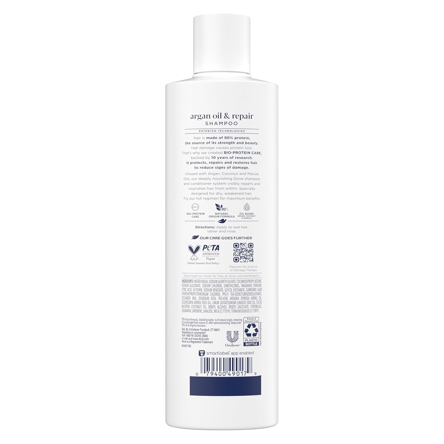12 fl oz liquid shampoo bottle