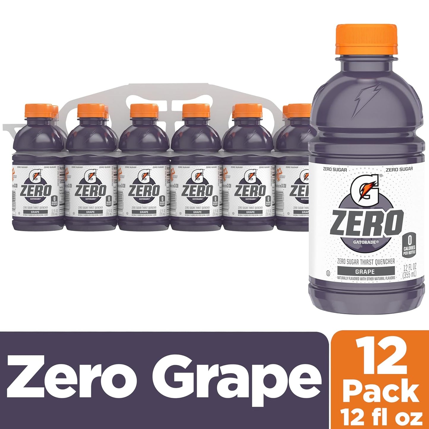 12 fluid ounce single-serve bottles for portable, on-the-go use