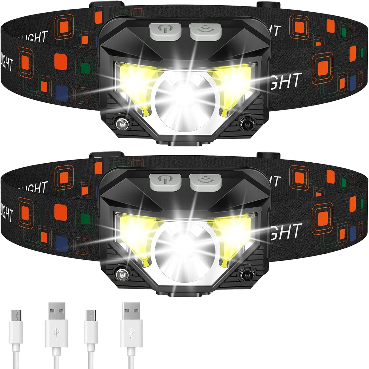 1200-lumen led with 984 ft beam distance and 60° pivotable head