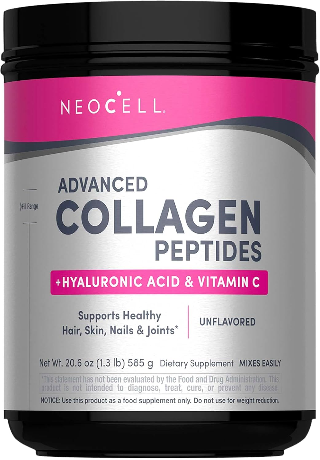 12g hydrolyzed collagen type 1 and 3 per serving