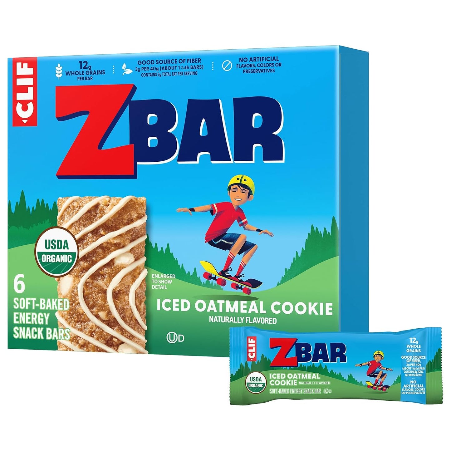 12g whole grains per snack bar for sustained energy