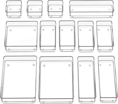 13-piece set with 5 distinct dimensions (8.9x5.9, 8.9x3.0, 5.9x5.9, 5.9x3.0, 3.0x3.0 inches)