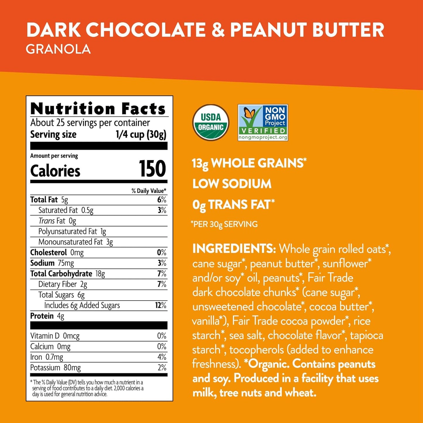 13g of whole grains per serving