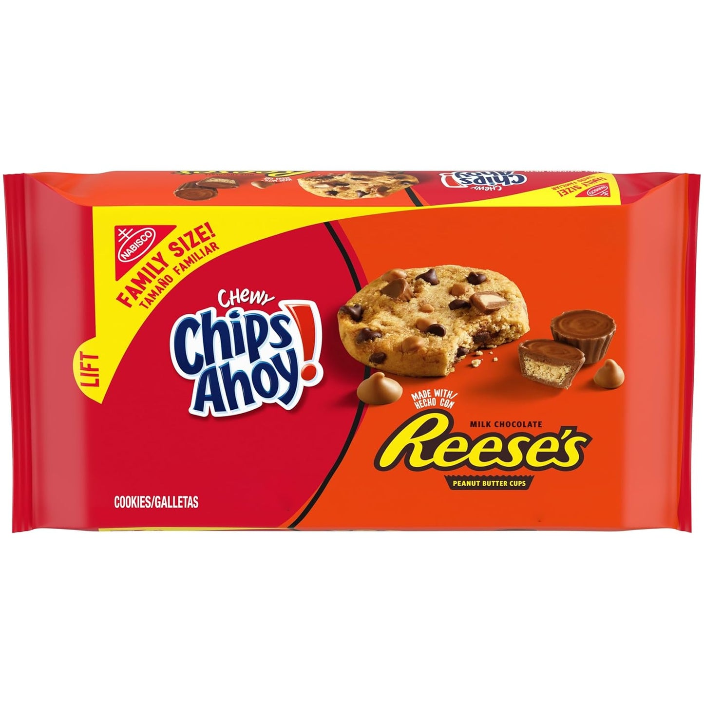 14.25 oz family size soft-baked cookie package