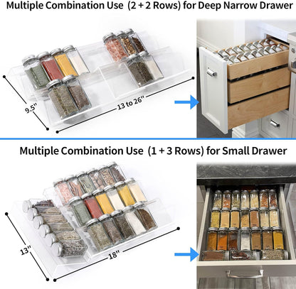 14-pound per-shelf weight capacity suitable for full glass spice jars