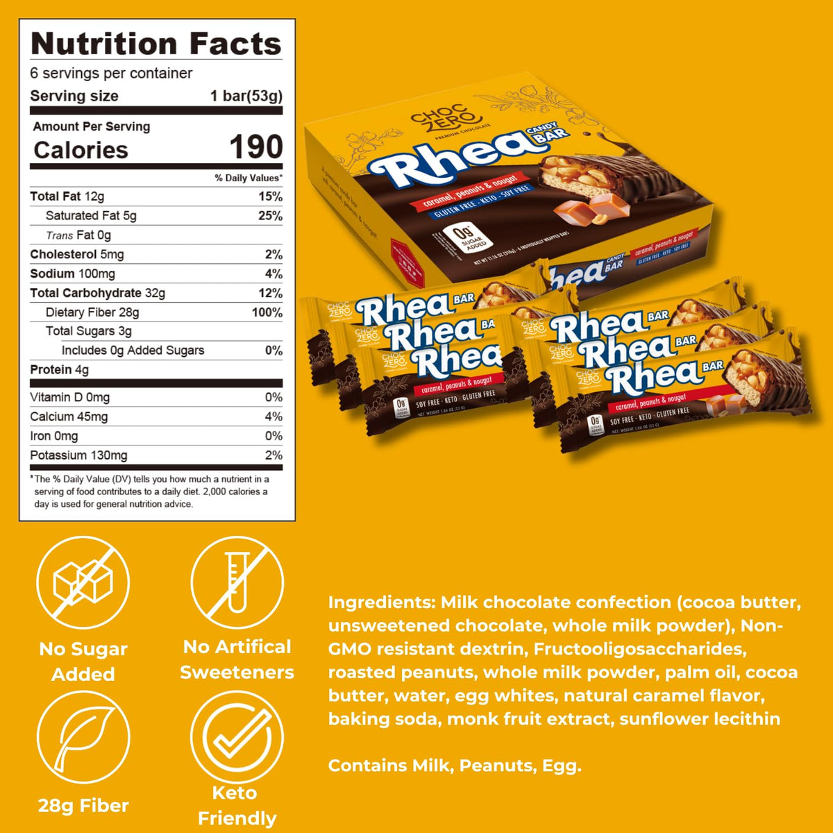 15 individually wrapped mini bars per box for portion control and portability