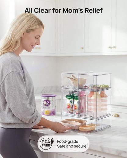 15 size-configuration variants allowing mix of small, high, and wide drawers