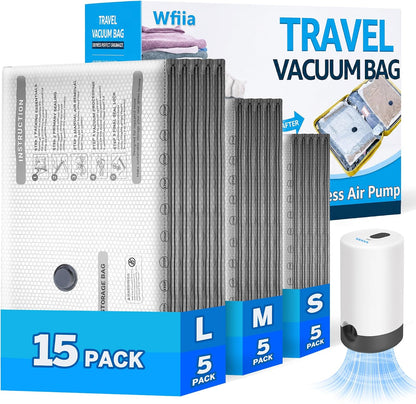 1500mah usb-rechargeable cordless pump that compresses up to 90 bags per charge