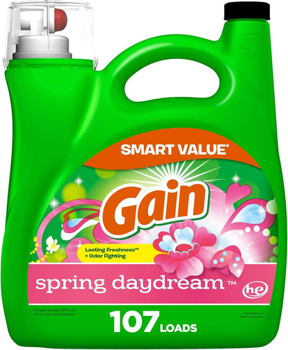 154 fl oz / 107-load bulk bottle with secondary 88 fl oz variant for smaller households