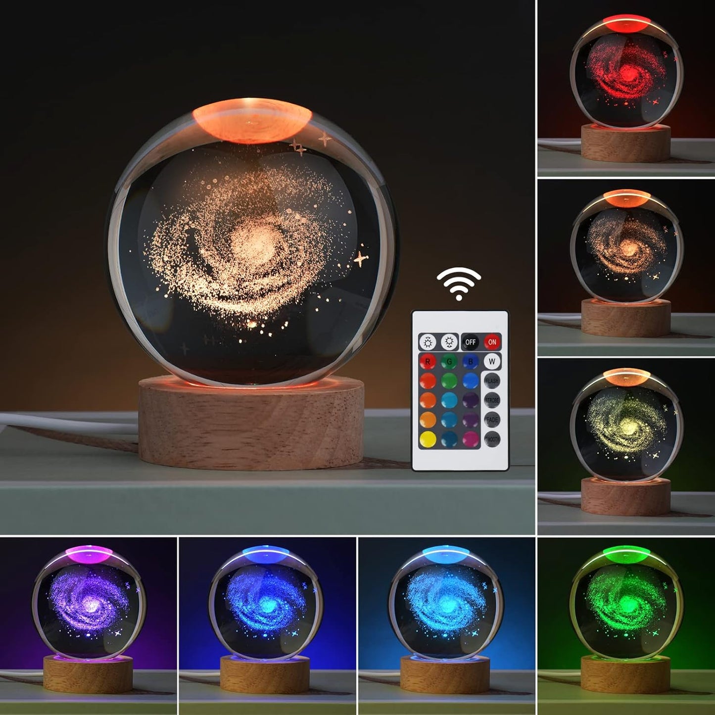16 color-changing led light options