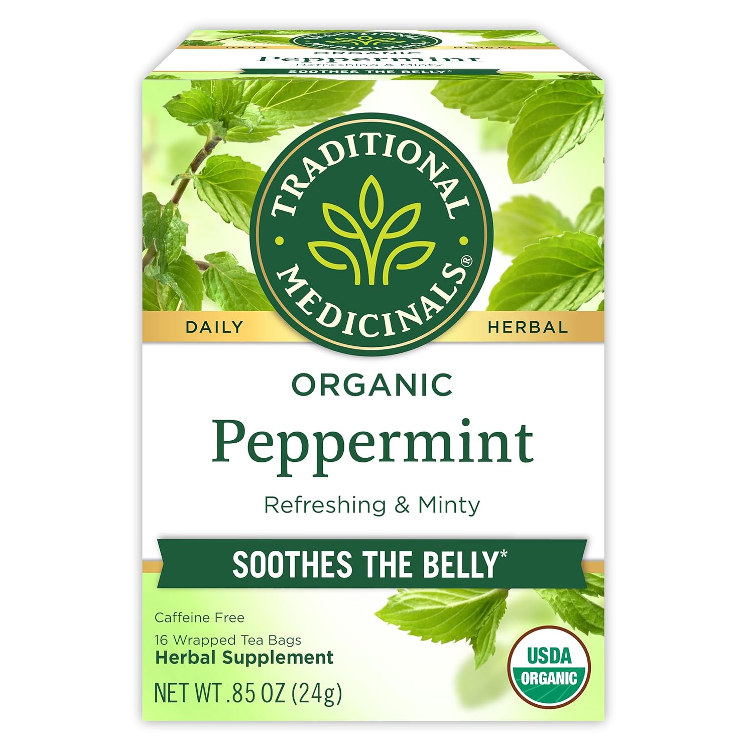 16 individually wrapped tea bags for freshness and portability