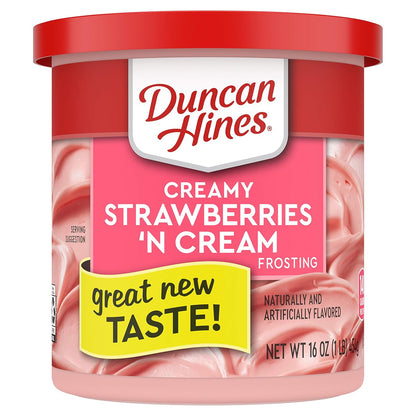 16 oz ready-to-use creamy frosting can that spreads easily straight from the container