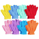 MOZEPO Exfoliating Shower Gloves – Portable Travel Toiletry for Hotel and Gym Showers