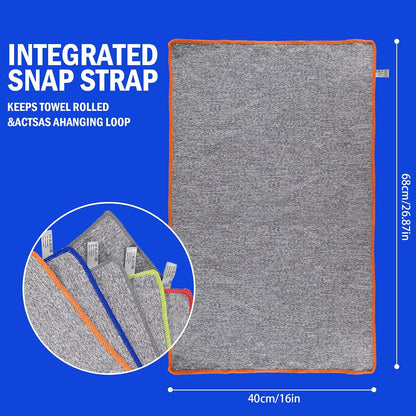 16 x 27 inch large thin size optimized for neck draping and mat coverage