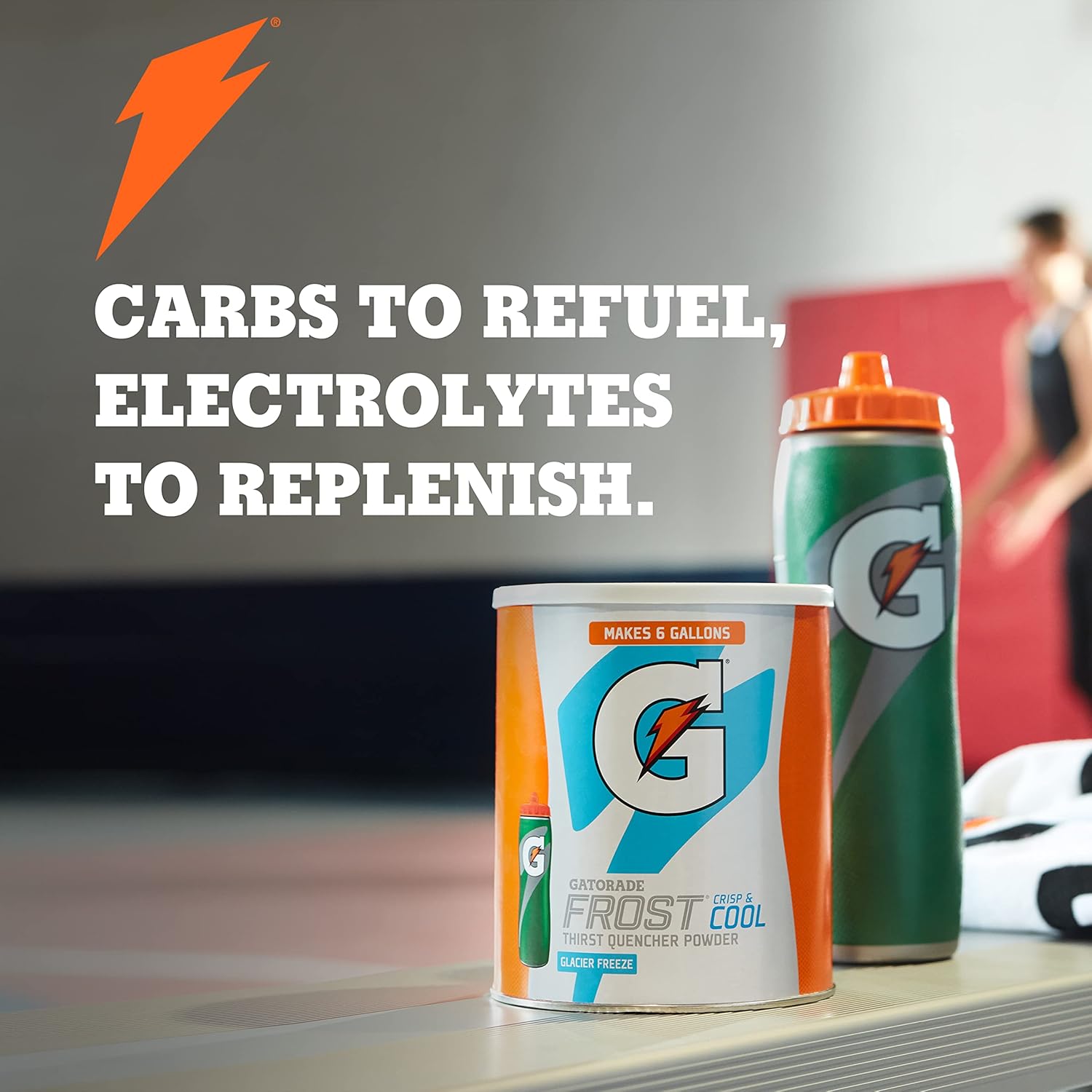 160mg sodium and 45mg potassium electrolyte profile matching original gatorade thirst quencher