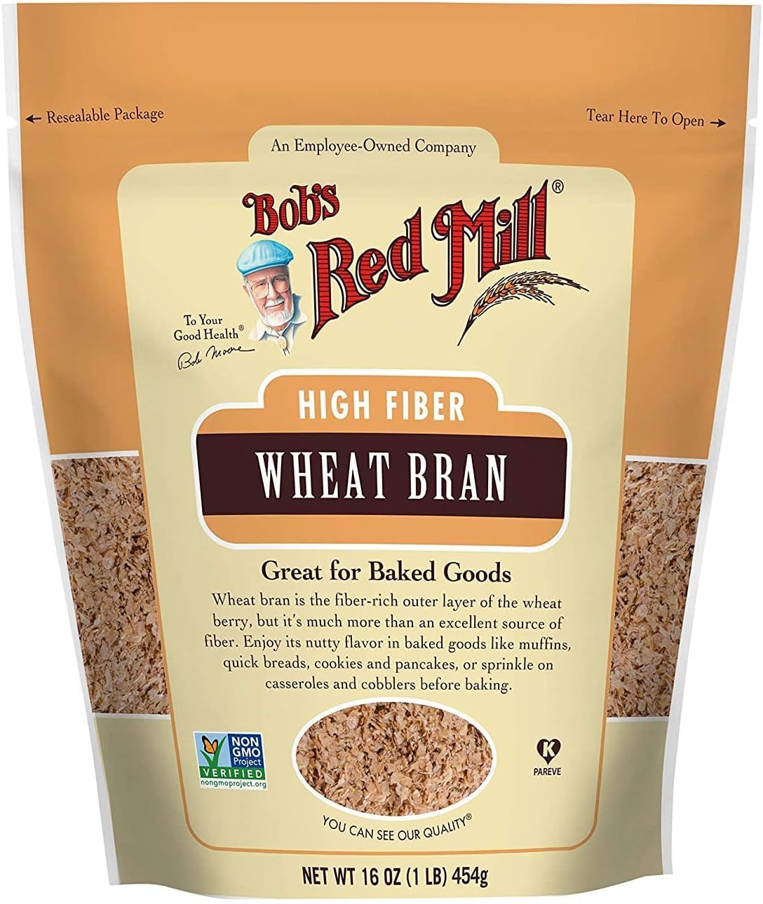 16oz (1-pound) resealable stand-up pouch