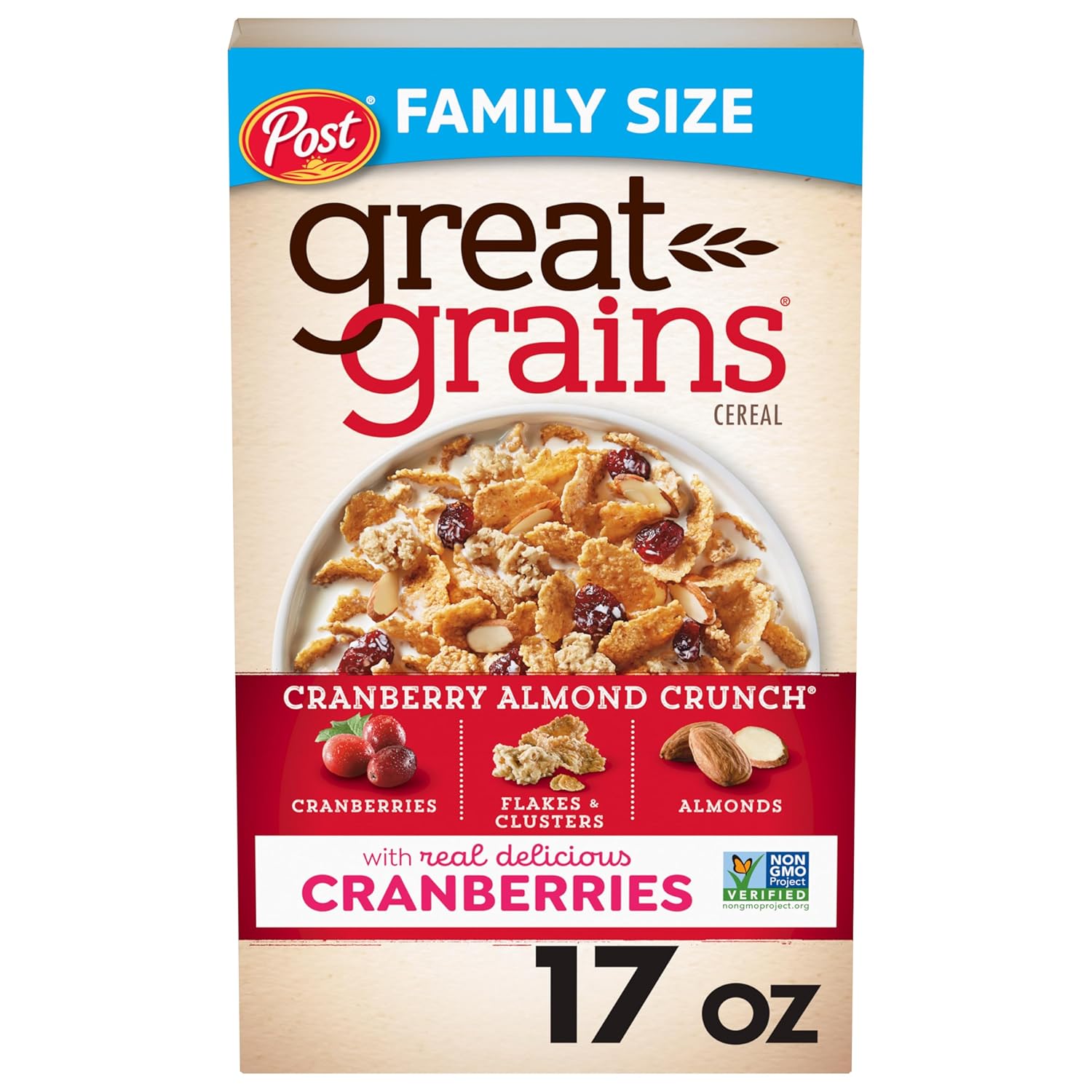 17 oz resealable box for multi-serve household use