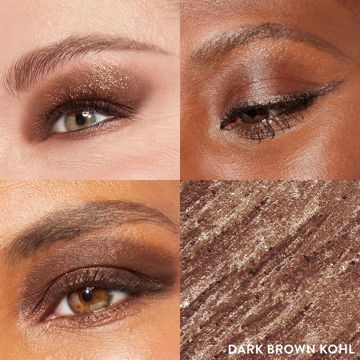 17-sku product line offering 13 shades (dark brown, deep black, antique bronze, smokey quartz, midnight kohl, smokey taupe, smoky amethyst, khaki, soft slate, soft black, smokey plum, royal quartz, denim, olive) plus multi-pack value bundles