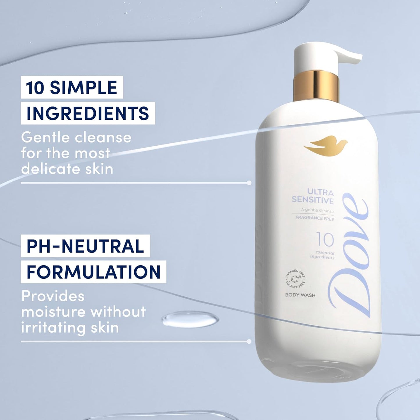18.5 fl oz bottle packaged in a standard pump or squeeze bottle format
