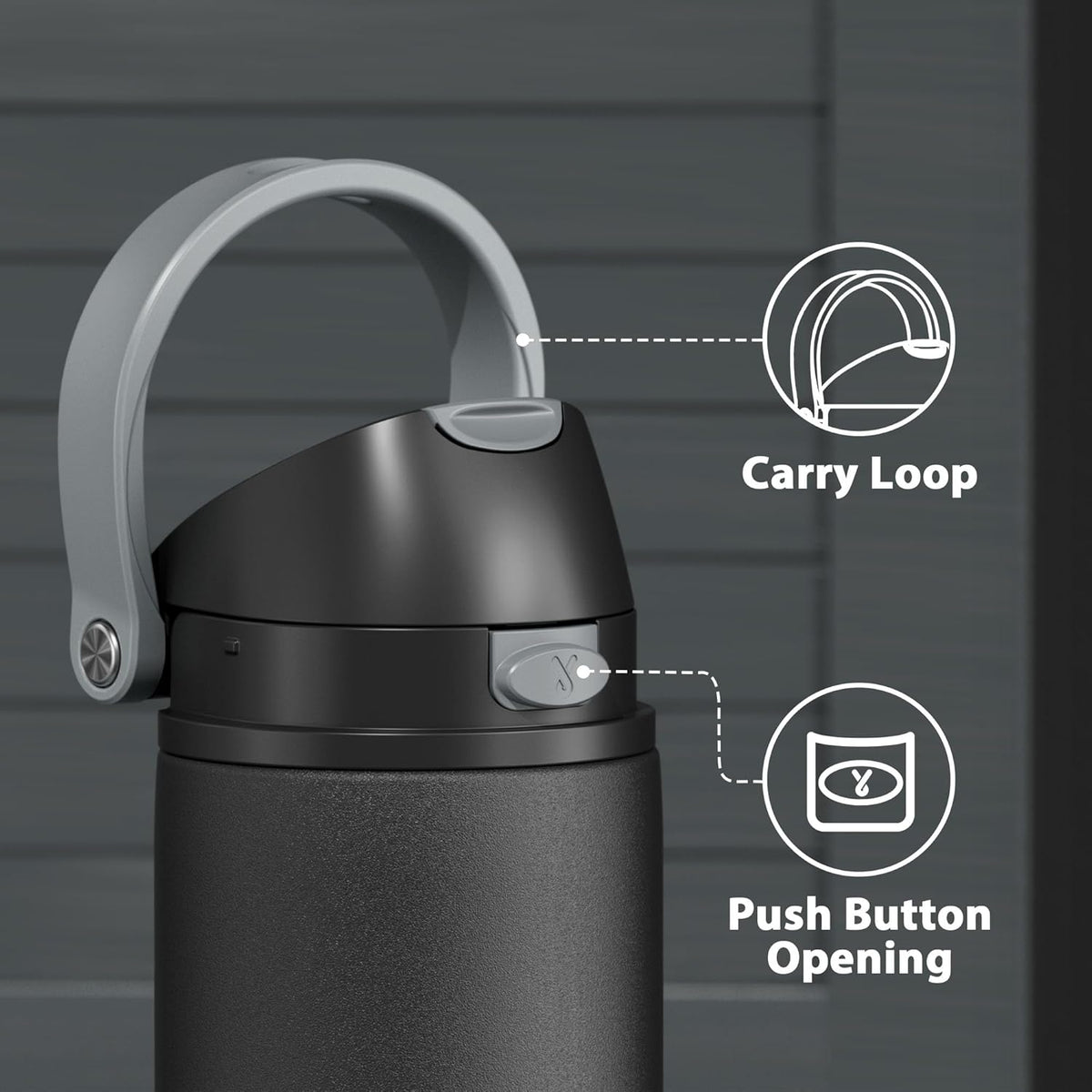 18/8 food-grade stainless steel body that is bpa, lead, and phthalate-free