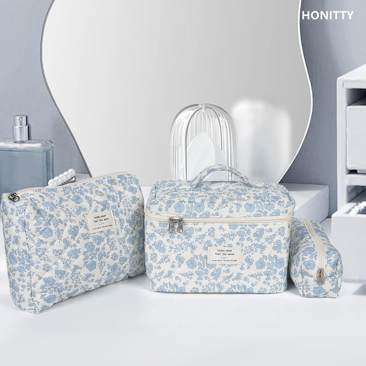 18 color and pattern variants including floral, bow, cherry, bear, strawberry, striped, and polka dot designs