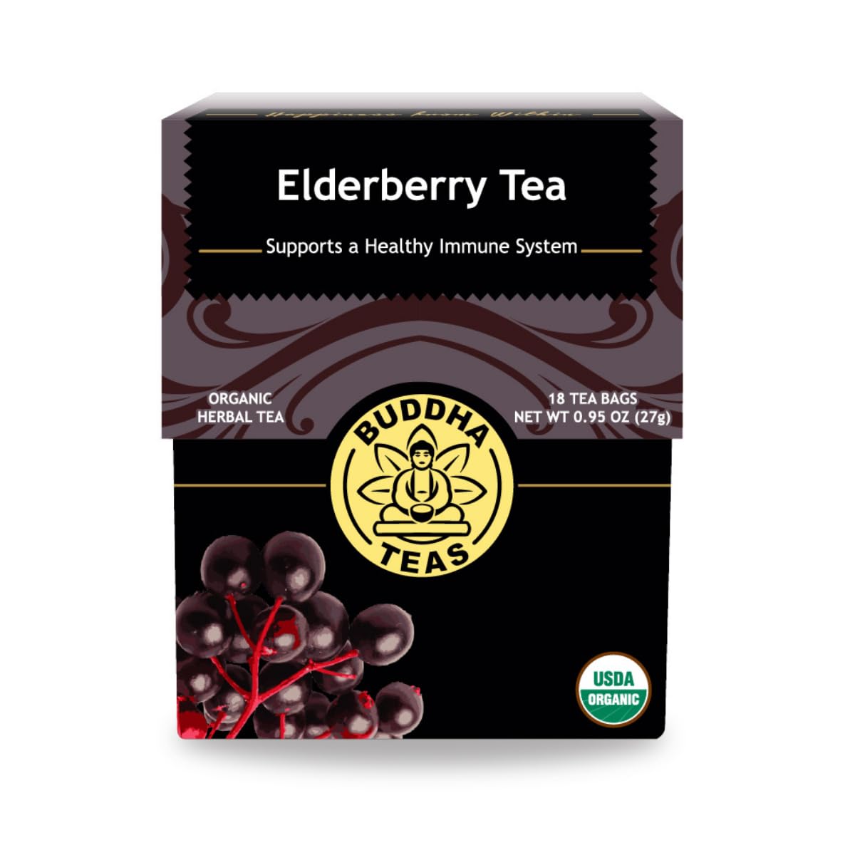 18-count box of individually portioned tea bags