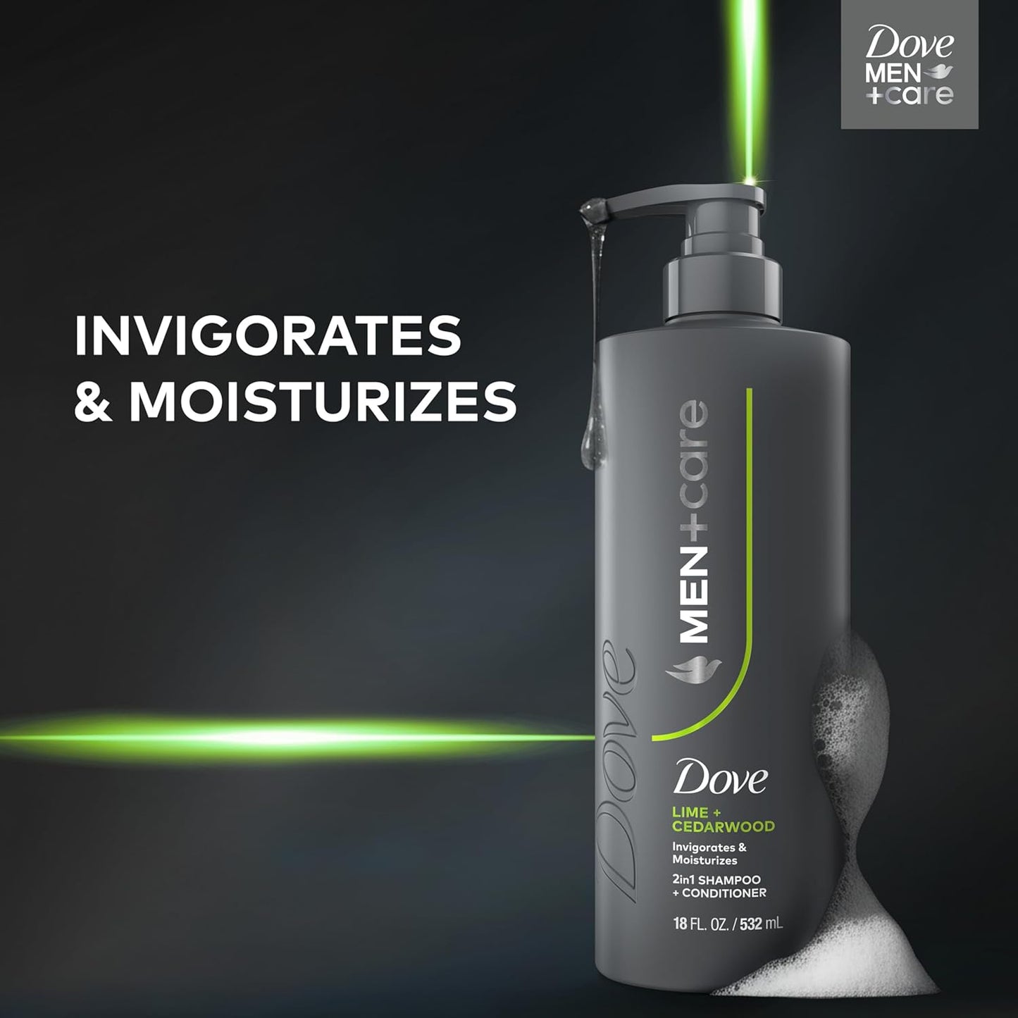 18 fl oz bottle size with daily-use suitability for normal to dry hair
