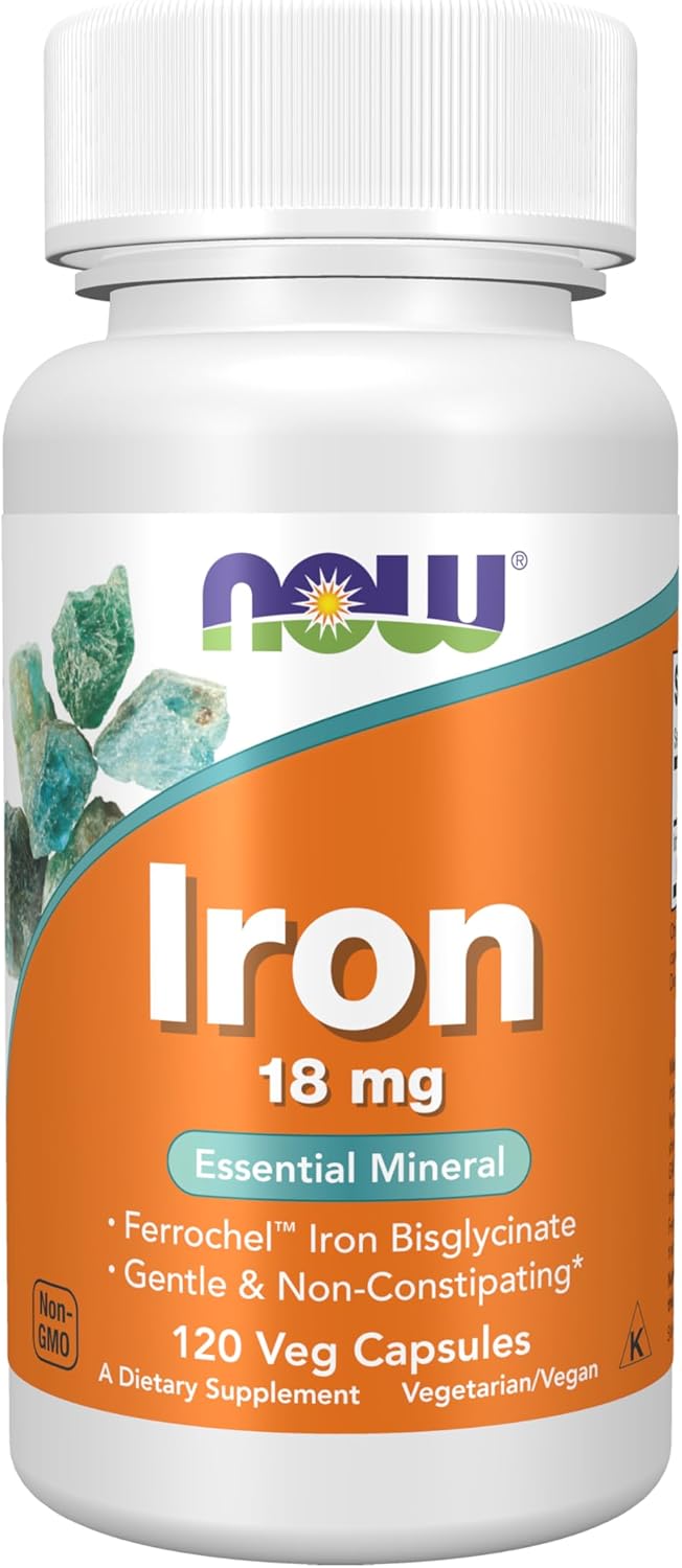 18 mg elemental iron per capsule delivered as ferrochel iron bisglycinate chelate