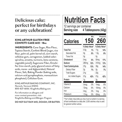 18 oz single-pack box yielding two 8/9 inch rounds, one 9x13 sheet, or 24 cupcakes