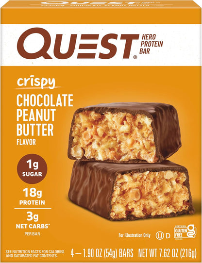 18g protein per bar with 1g sugar and 3g net carbs