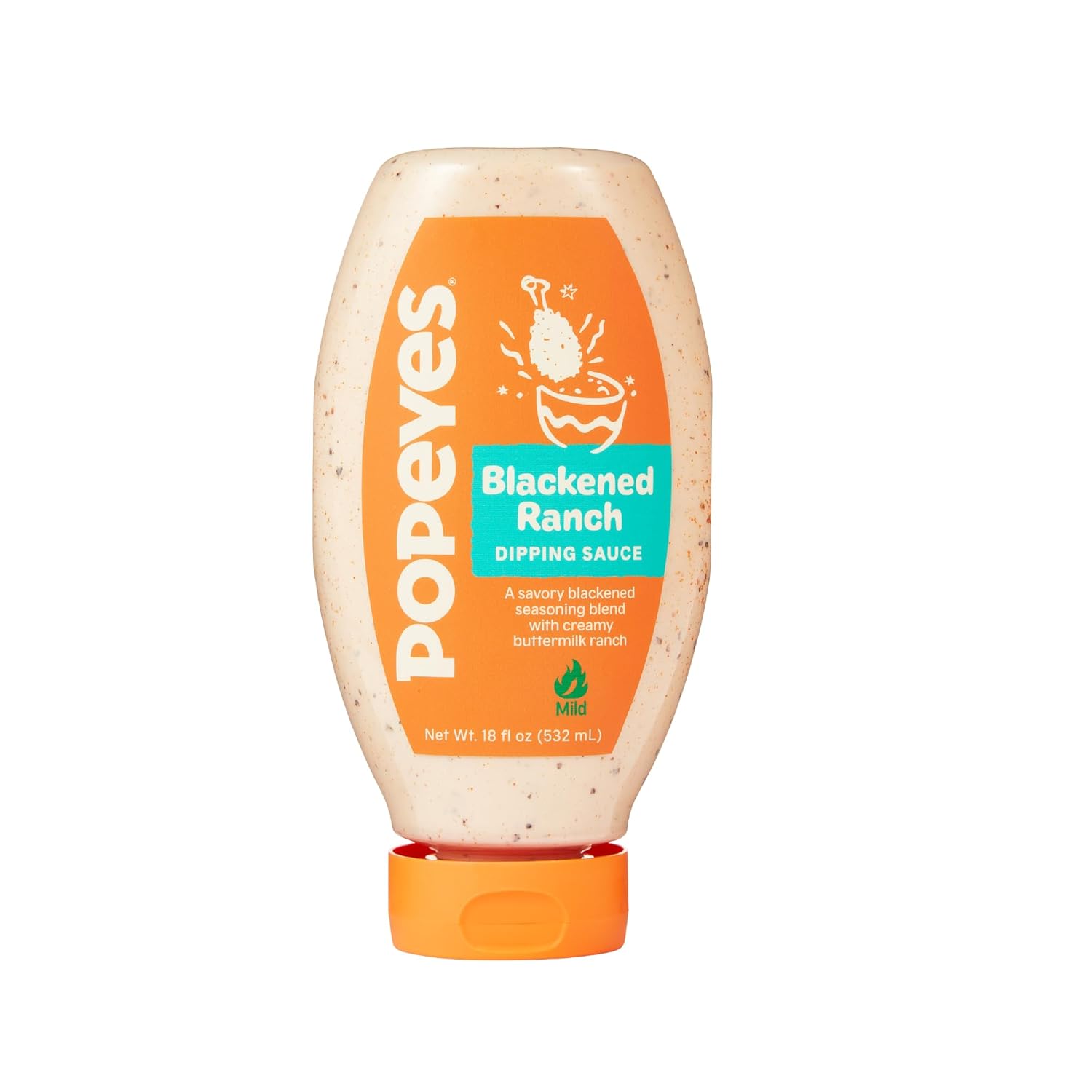 18oz squeeze bottle with ready-to-use ranch + blackened seasoning