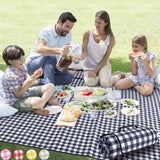 ZAZE Foldable Family Blanket 80x80 – Soft Play Mat for Kids and Pets, Waterproof Backing for Wet Grass and Beach Days