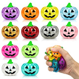 LitoSaturn Glitter Pumpkin Fidget Squishies – Calming Sensory Stress Relief Toy for Adult Office Desk and Study Sessions