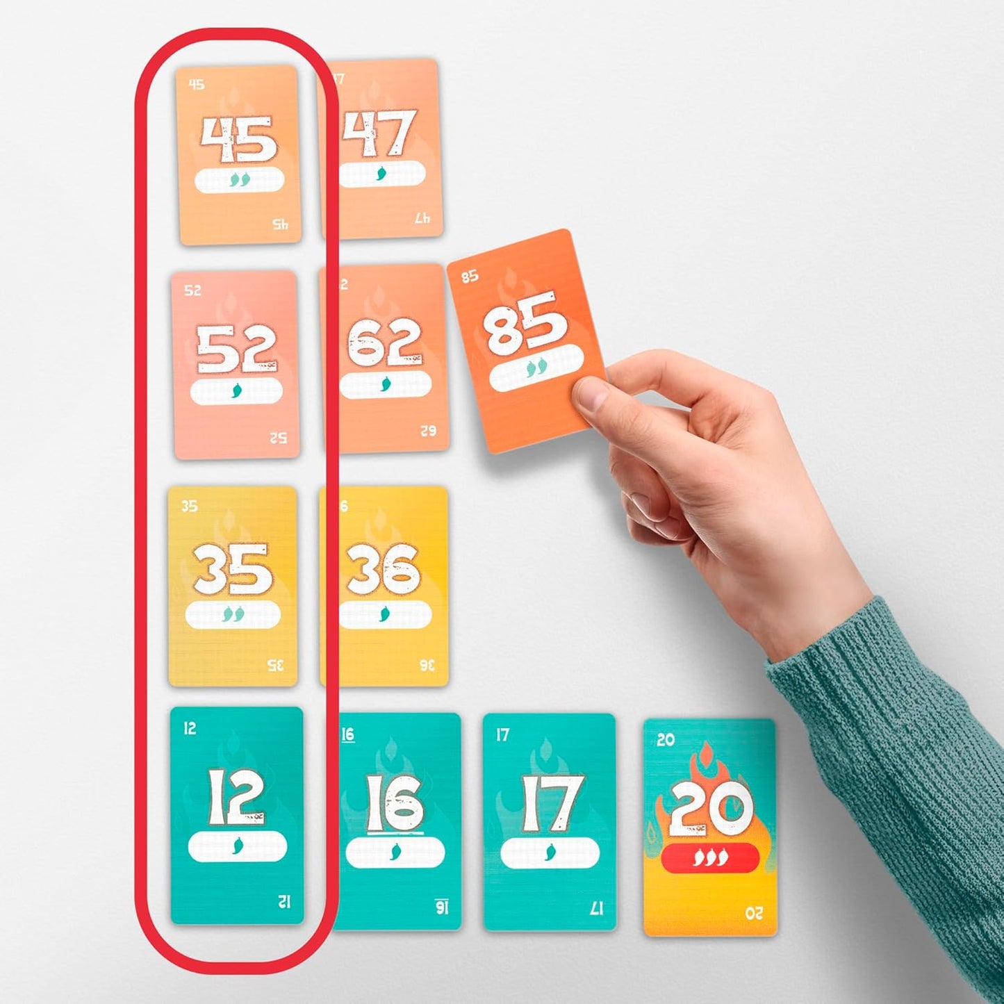 2-10 player count with simple turn-based play that scales smoothly across group sizes