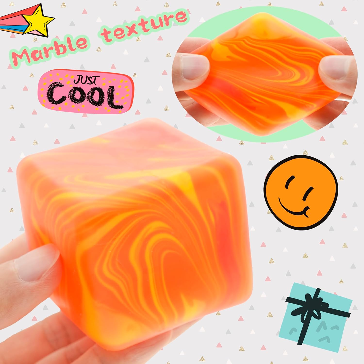 2.2-inch cube dimensions optimized for kid-sized hands