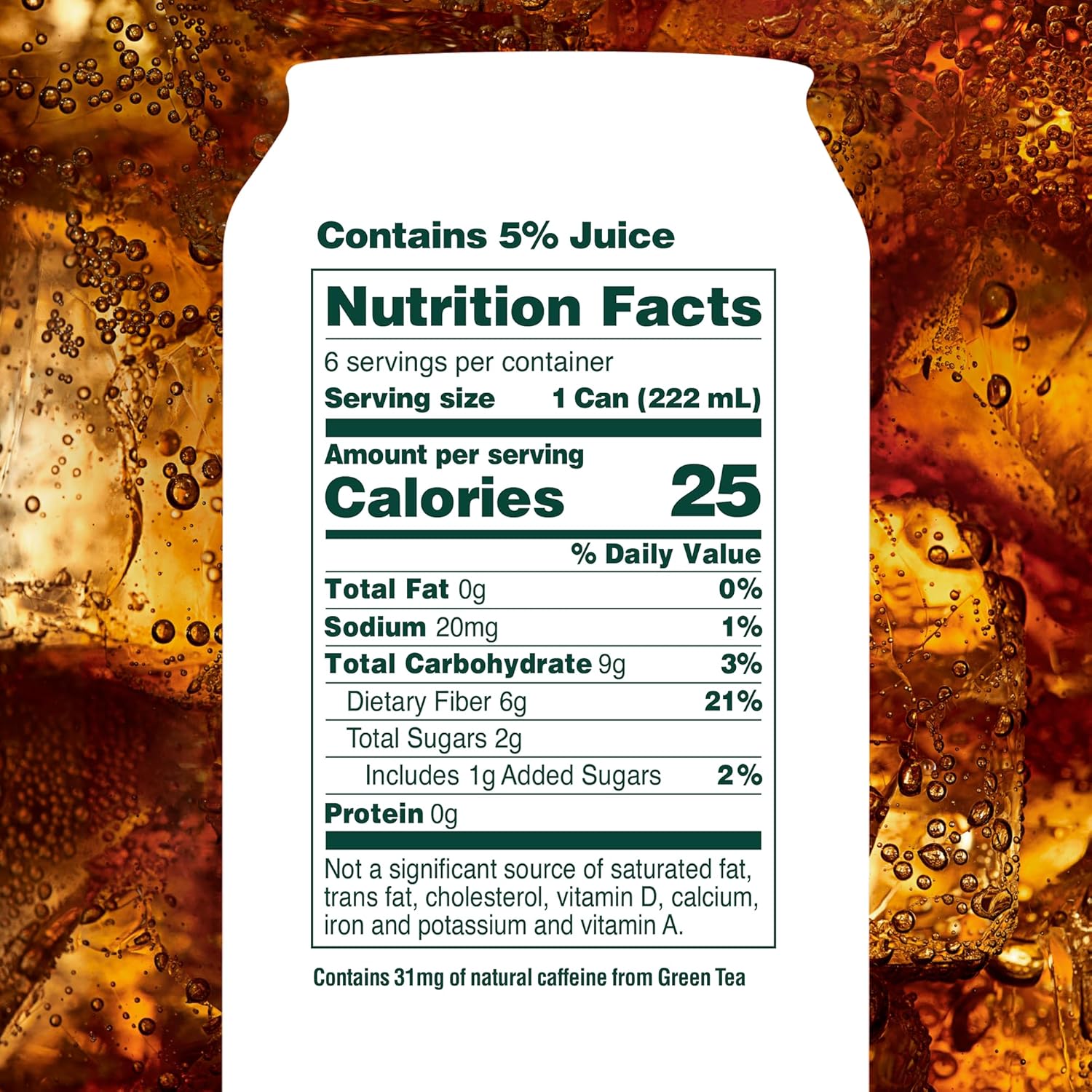 2–5g sugar per can, dramatically lower than conventional soda