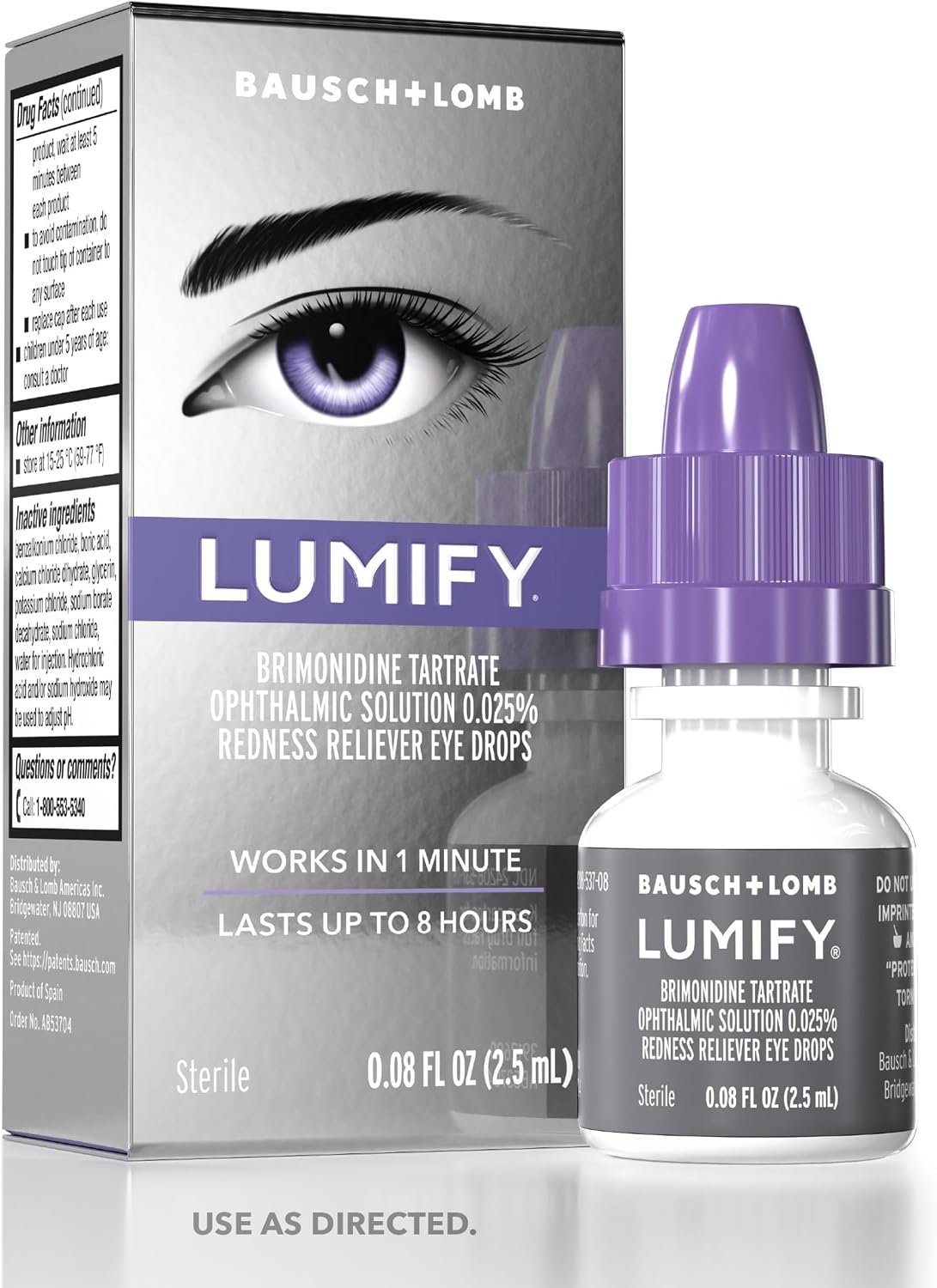 2.5ml / 0.08 oz travel-size bottle