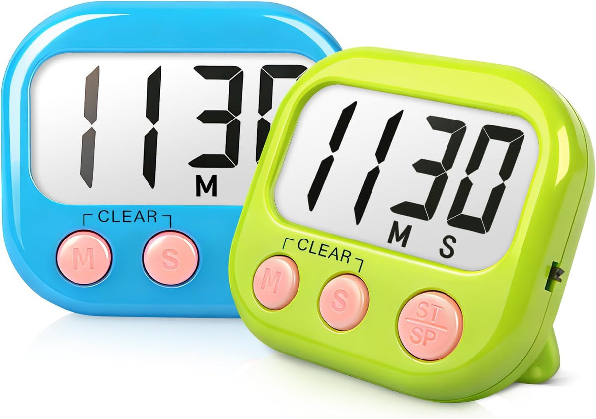 2.6-inch large digit lcd display with simple 3-button control layout