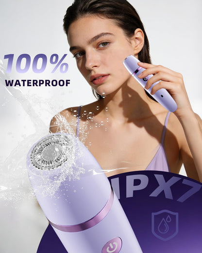 2 adjustable hair guards plus cleaning brush and protective cap included