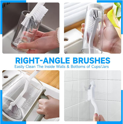 2 flat scrapers for quick wipe-downs of stuck-on residue